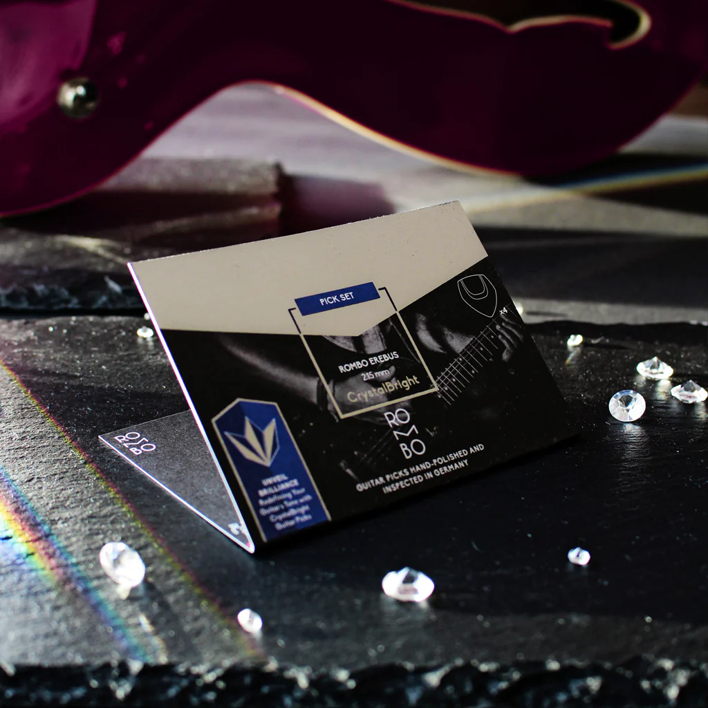 Guitar Pick Set Rombo Erebus CrystalBright (4 Guitar Picks) - 2.15 mm - Image 6