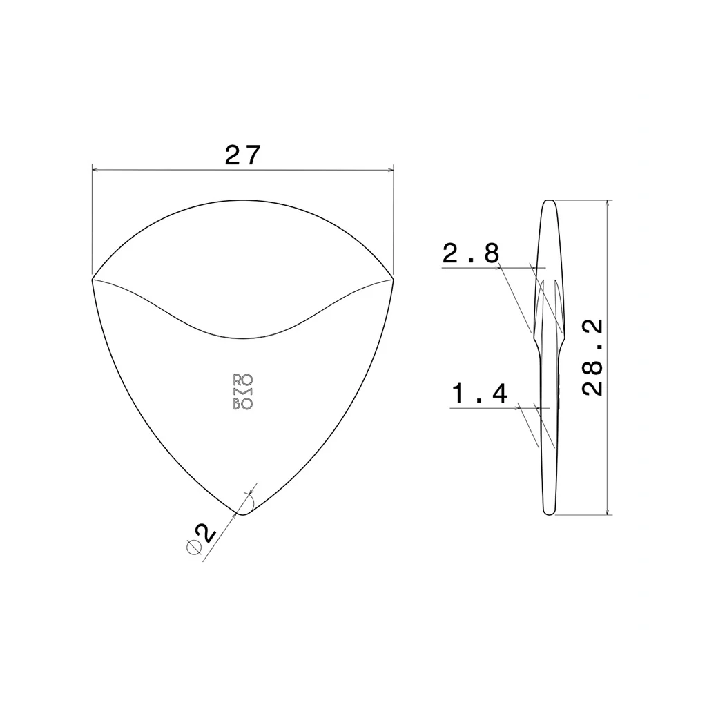Guitar Pick Set Rombo Horizon Special Edition Bubblegum Pink (4 Guitar Picks) - 1.4 mm - Image 7