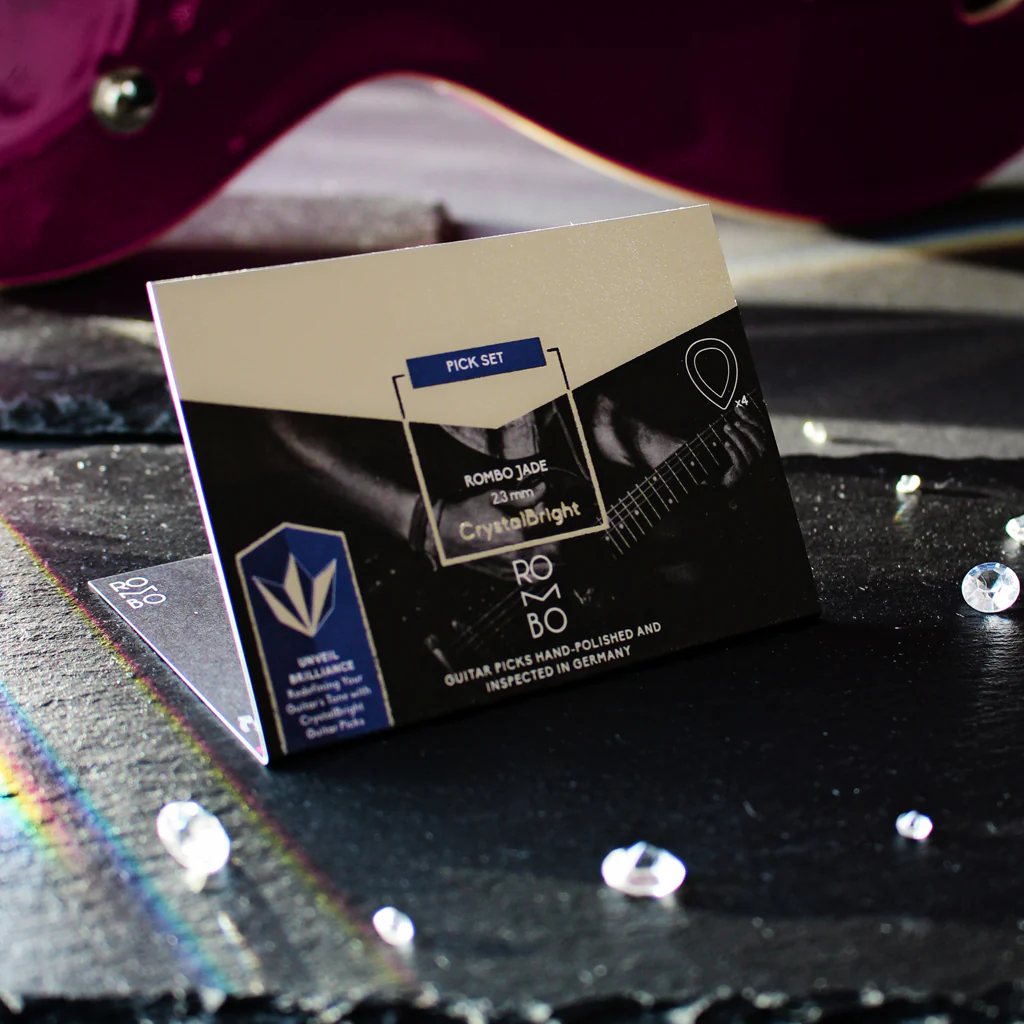 Guitar Pick Set Rombo Jade CrystalBright (4 Guitar Picks) - 2.3 mm - Image 6