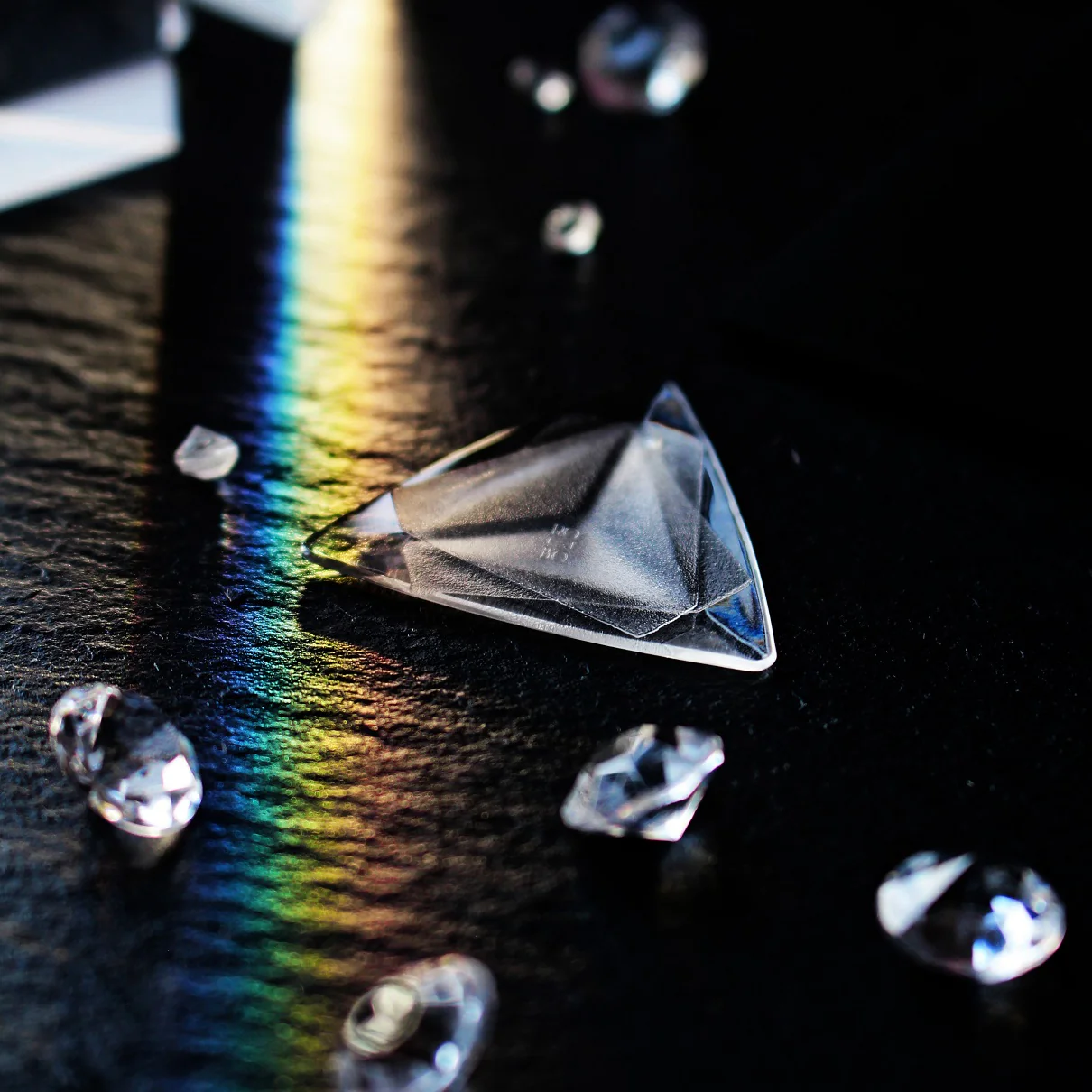 Guitar Pick Set Rombo Prisma CrystalBright (4 Guitar Picks) - 0.8 mm - Image 3