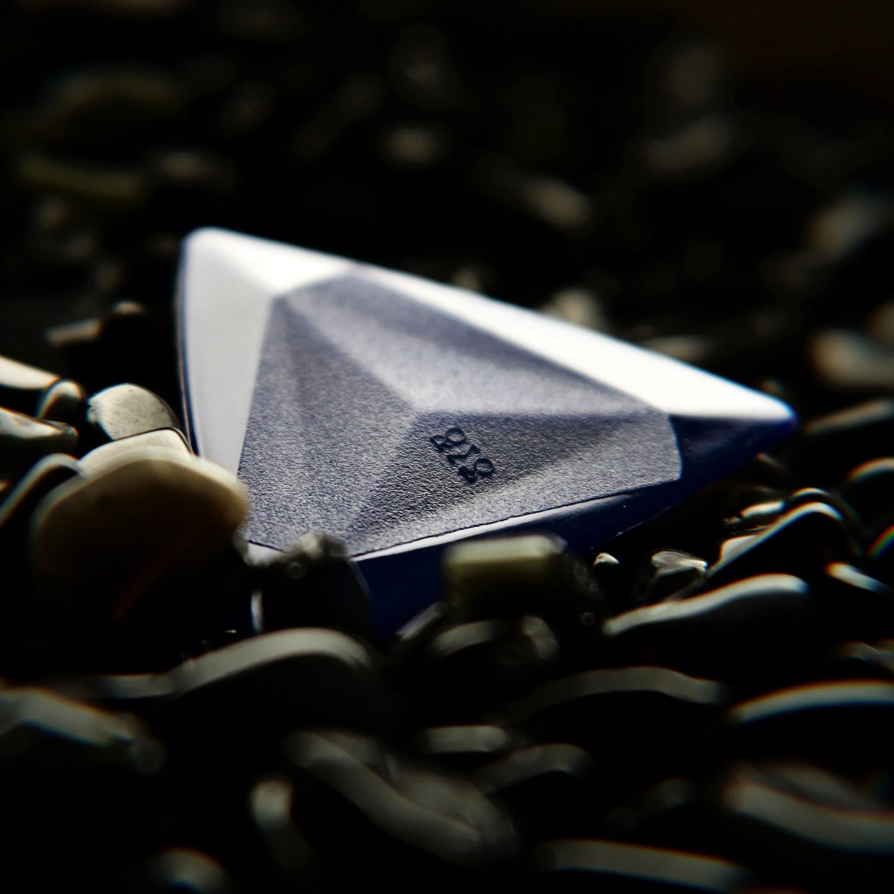 Guitar Pick Set Rombo Prisma Special Edition Shadow Blue (4 Guitar Picks) - 0.8 mm - Image 4