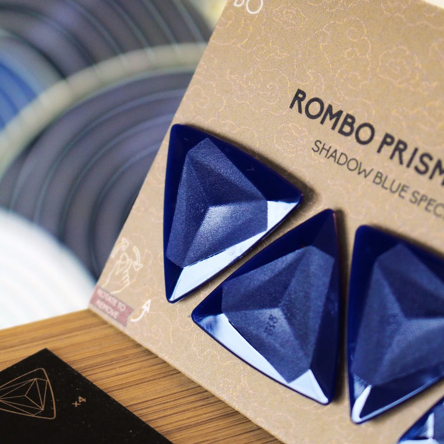 Guitar Pick Set Rombo Prisma Special Edition Shadow Blue (4 Guitar Picks) - 0.8 mm - Image 6