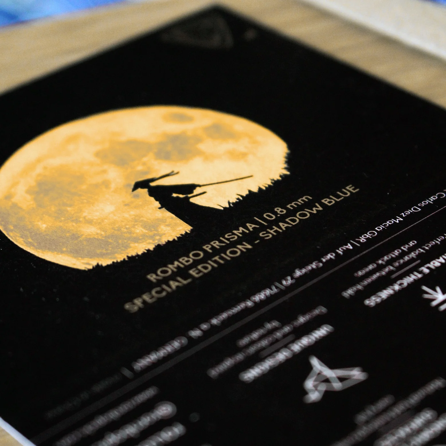 Guitar Pick Set Rombo Prisma Special Edition Shadow Blue (4 Guitar Picks) - 0.8 mm - Image 7