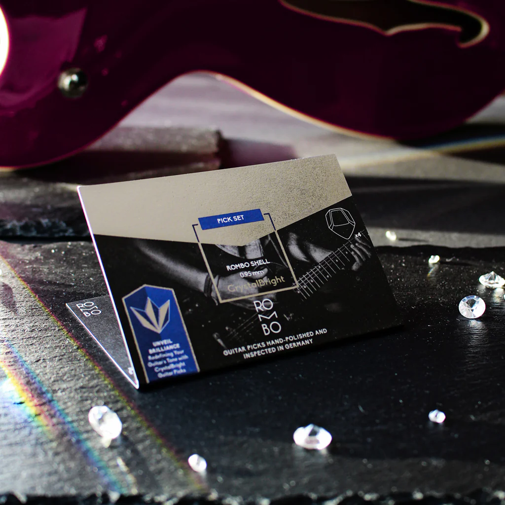 Guitar Pick Set Rombo Shell CrystalBright (4 Guitar Picks) - 0.95 mm - Image 6