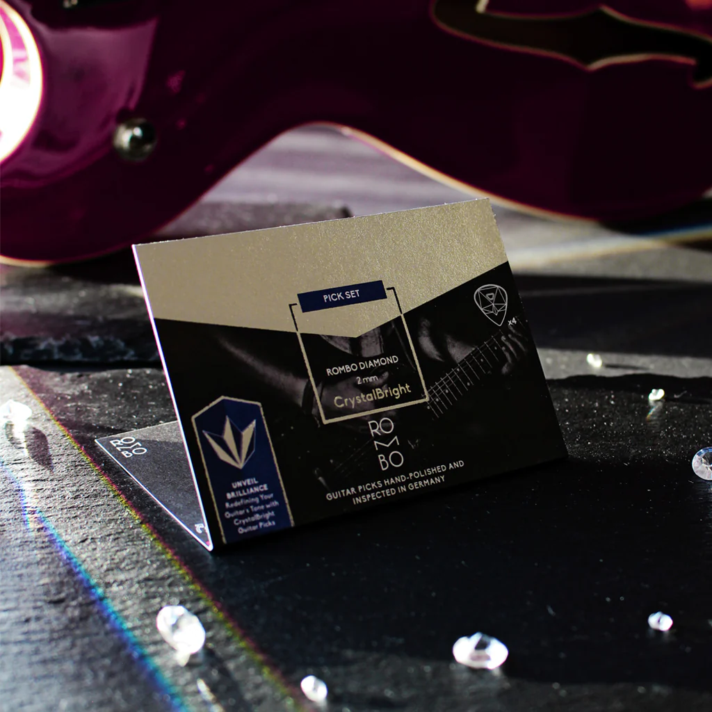 Guitar Pick Set Rombo Diamond CrystalBright (4 Guitar Picks) - 2 mm - Image 6