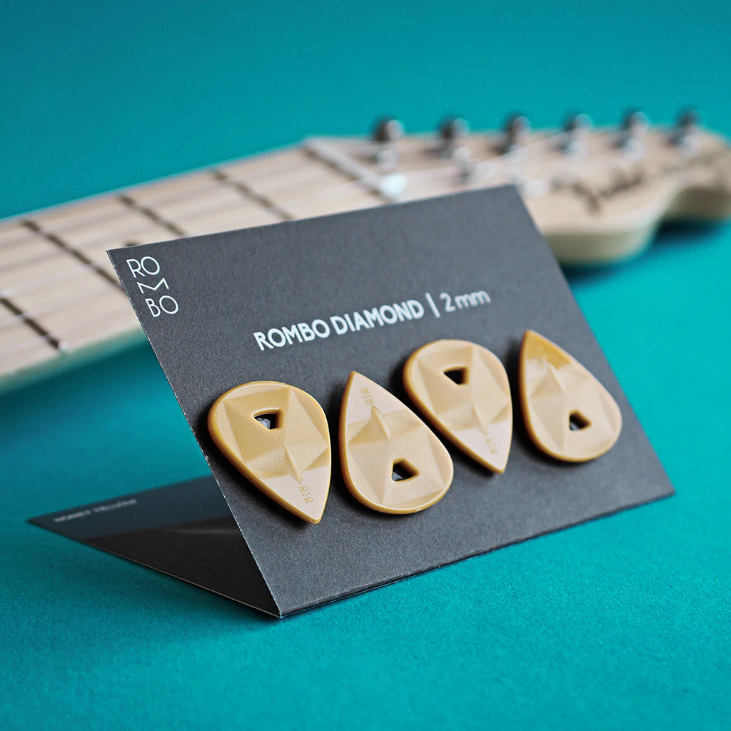 Guitar Pick Set Rombo Diamond (4 Guitar Picks) - 2 mm - Image 5