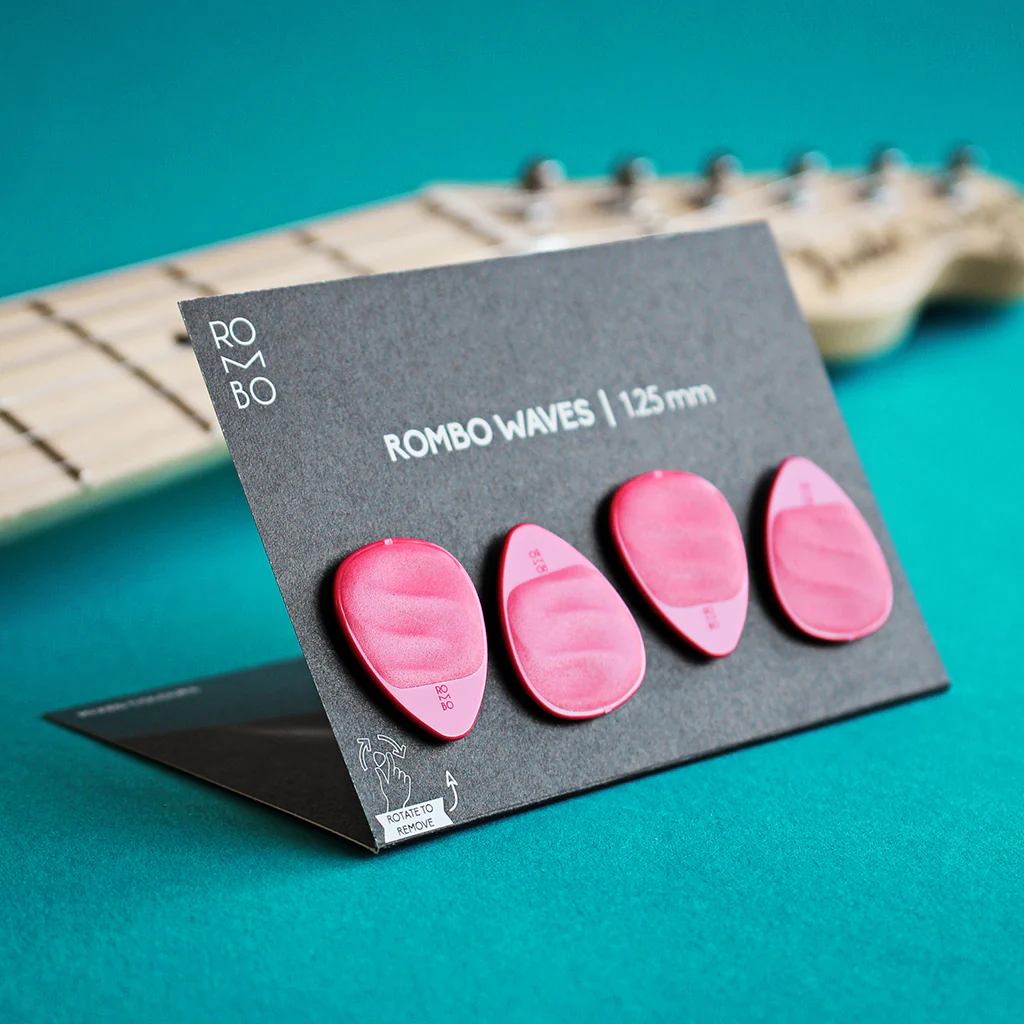 Guitar Pick Set Rombo Waves (4 Guitar Picks) - 1,25 mm - Image 4