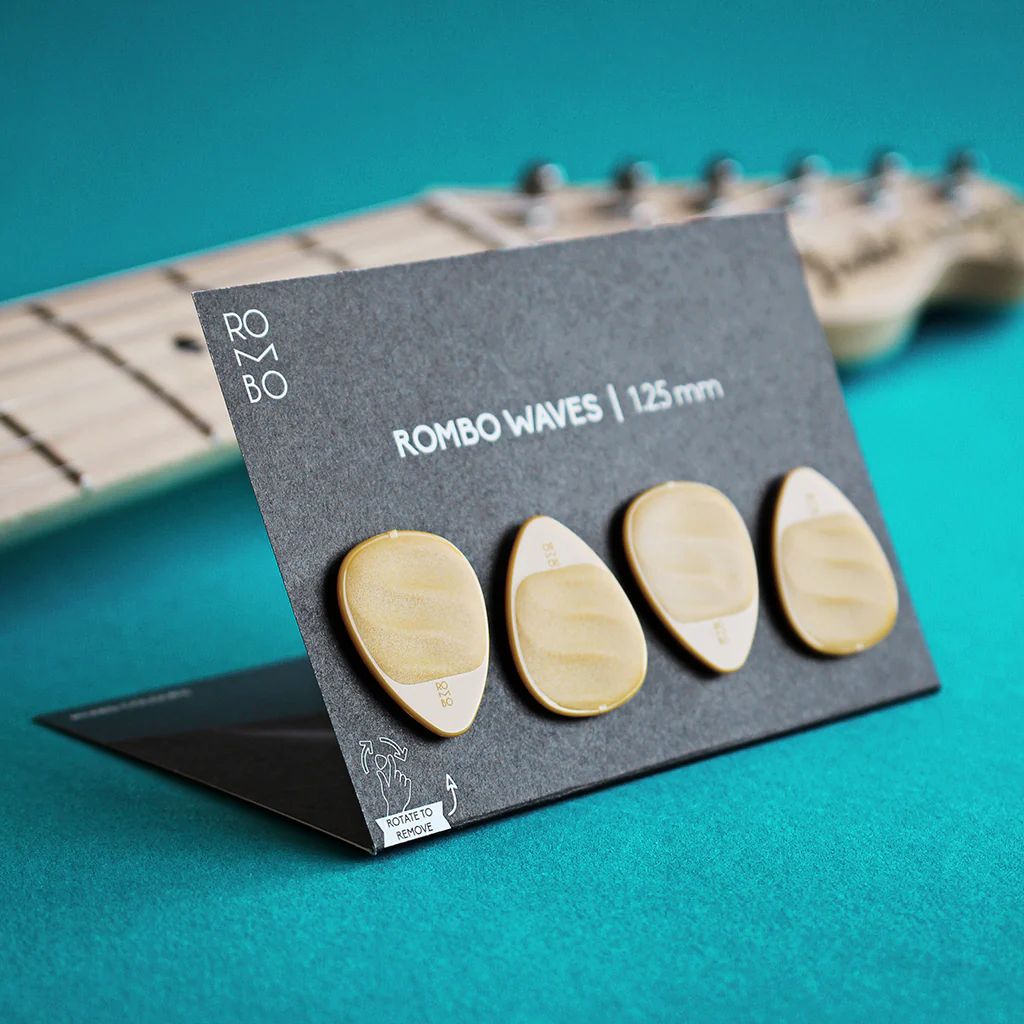 Guitar Pick Set Rombo Waves (4 Guitar Picks) - 1,25 mm - Image 5